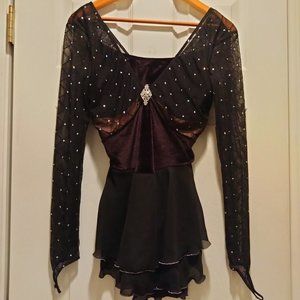 Black Figure Skating Dress